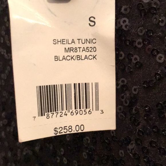 NWT TAHARI BLACK SEQUIN DRESSY DRESS.SIZE SMALL.SO COMFORTABLE. HAS NICE STRETCH - Picture 6 of 9